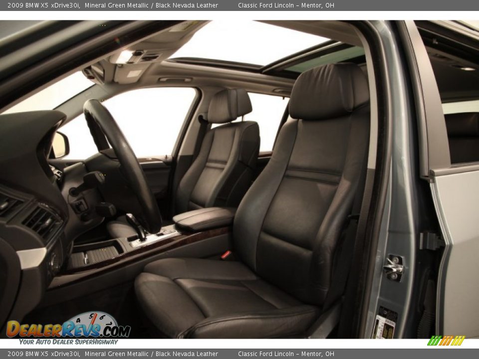 2009 BMW X5 xDrive30i Mineral Green Metallic / Black Nevada Leather Photo #6