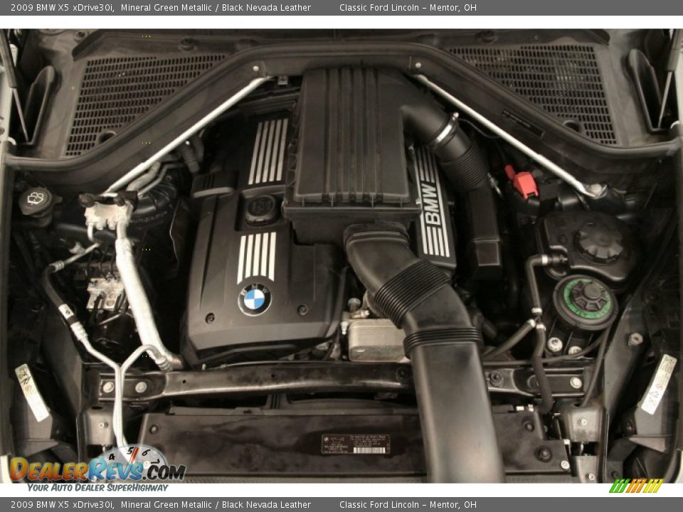 2009 BMW X5 xDrive30i Mineral Green Metallic / Black Nevada Leather Photo #25