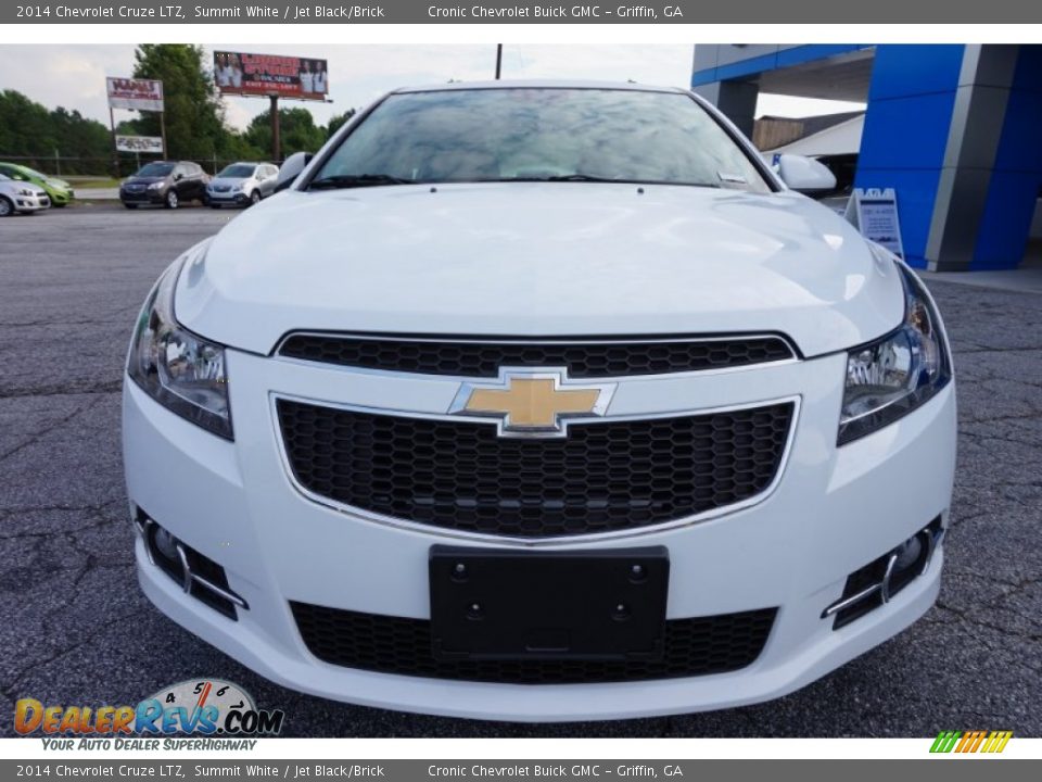 2014 Chevrolet Cruze LTZ Summit White / Jet Black/Brick Photo #2