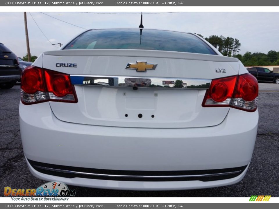 2014 Chevrolet Cruze LTZ Summit White / Jet Black/Brick Photo #6
