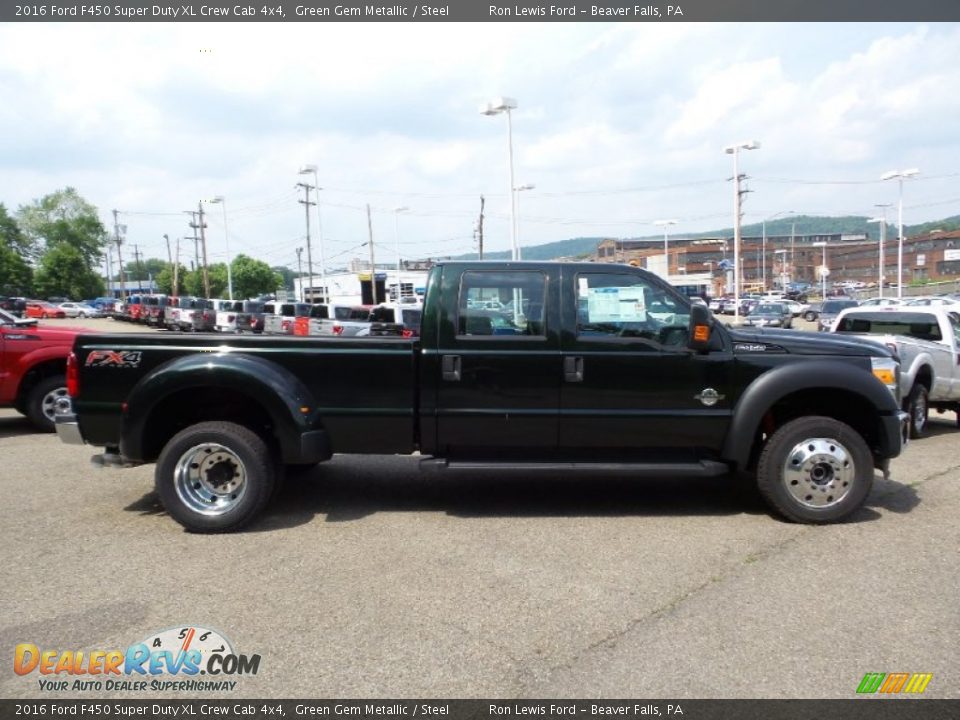 2016 Ford F450 Super Duty XL Crew Cab 4x4 Green Gem Metallic / Steel Photo #1
