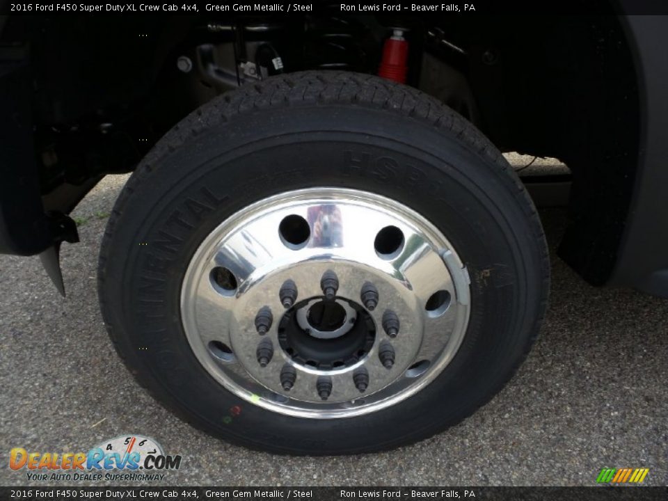2016 Ford F450 Super Duty XL Crew Cab 4x4 Green Gem Metallic / Steel Photo #11