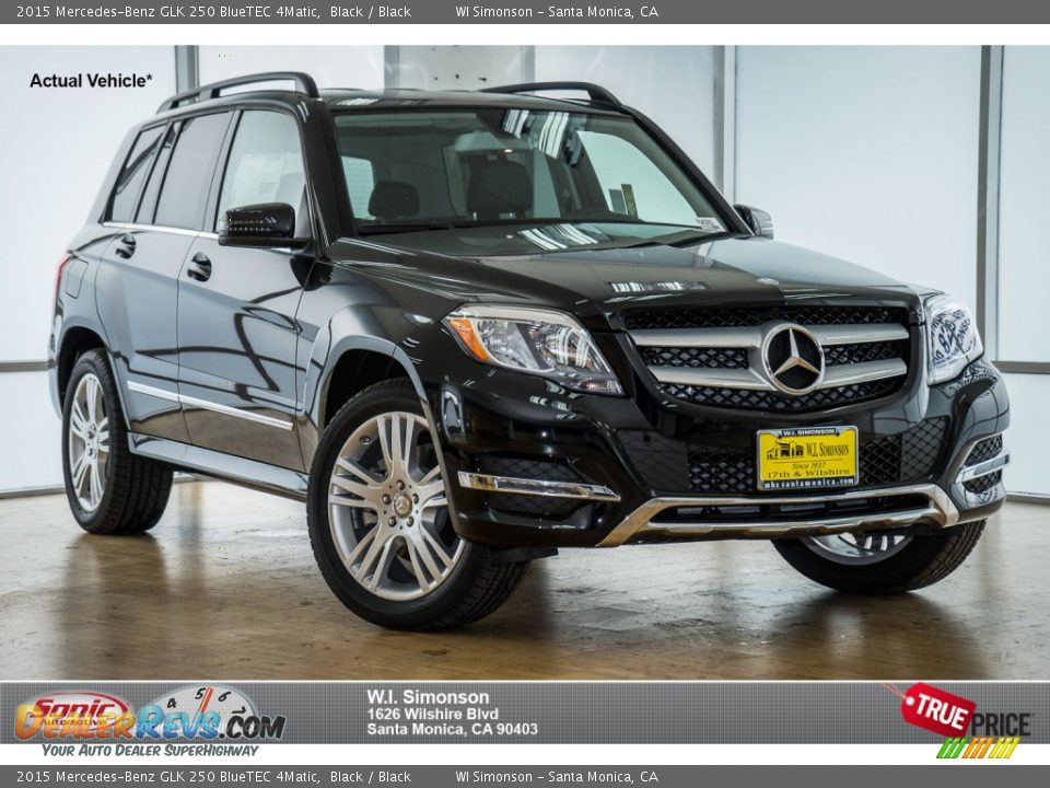2015 Mercedes-Benz GLK 250 BlueTEC 4Matic Black / Black Photo #1