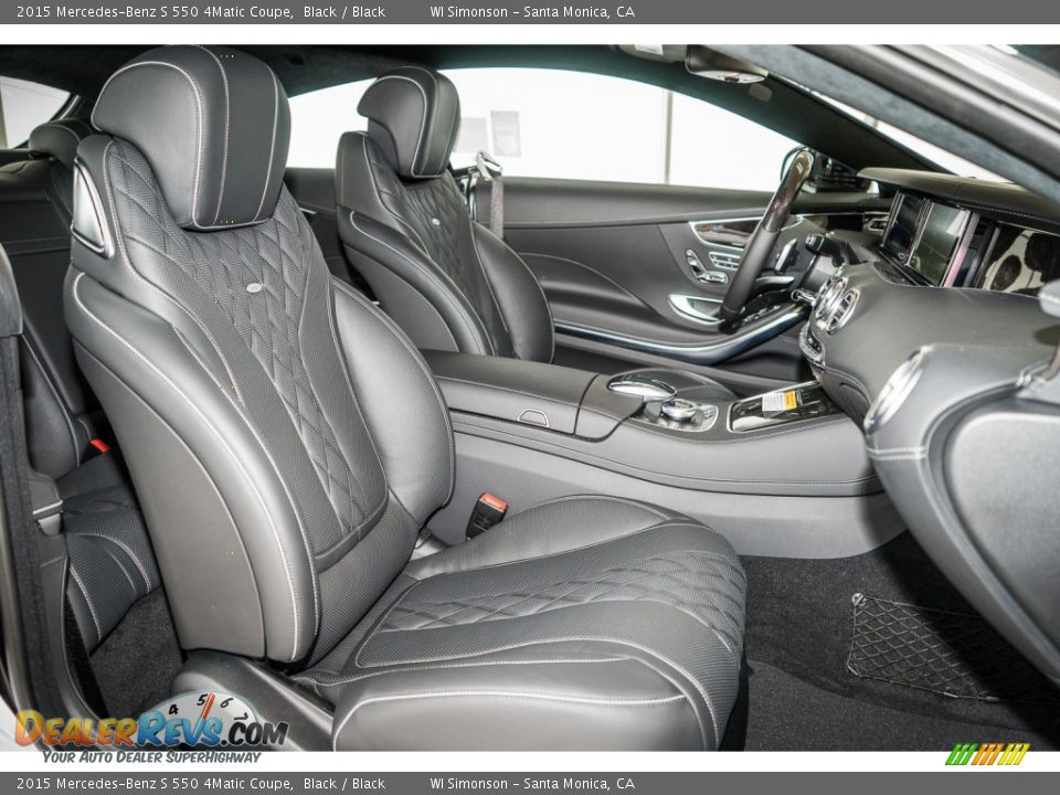 Black Interior - 2015 Mercedes-Benz S 550 4Matic Coupe Photo #2