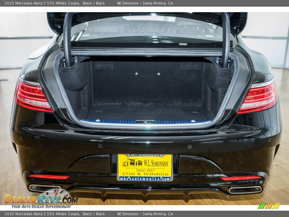 2015 Mercedes-Benz S 550 4Matic Coupe Black / Black Photo #5