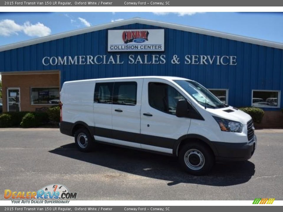 2015 Ford Transit Van 150 LR Regular Oxford White / Pewter Photo #3