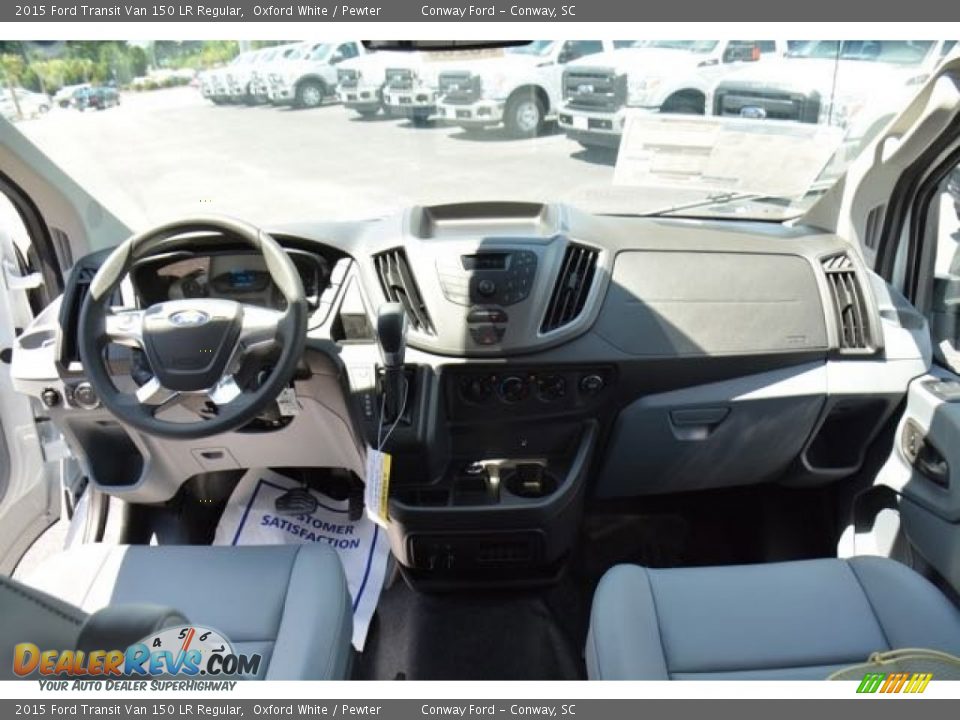 2015 Ford Transit Van 150 LR Regular Oxford White / Pewter Photo #14