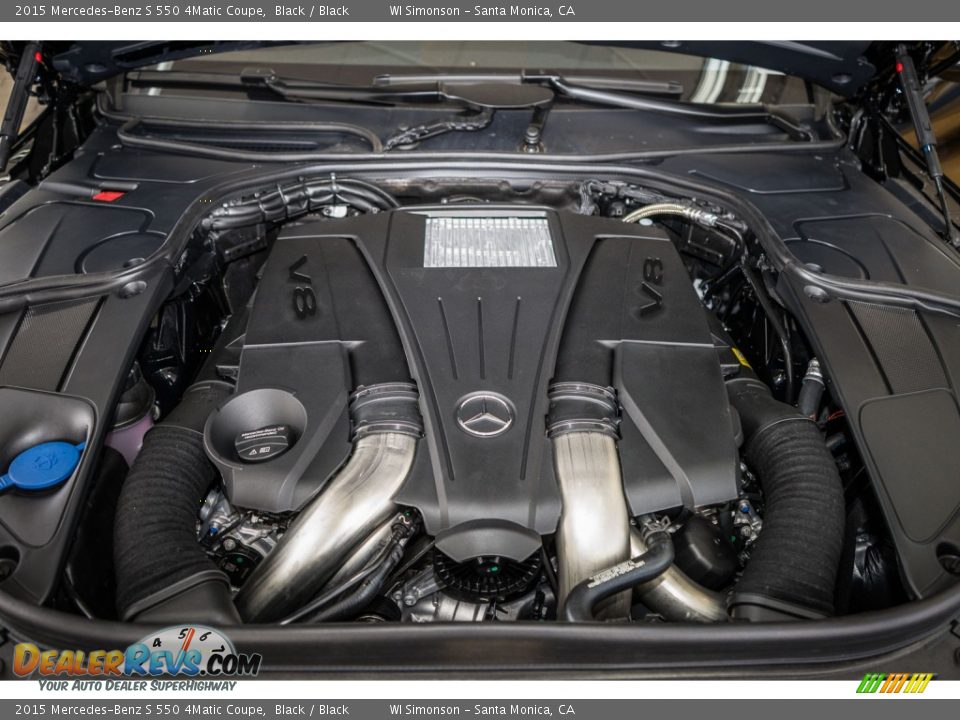 2015 Mercedes-Benz S 550 4Matic Coupe Black / Black Photo #9