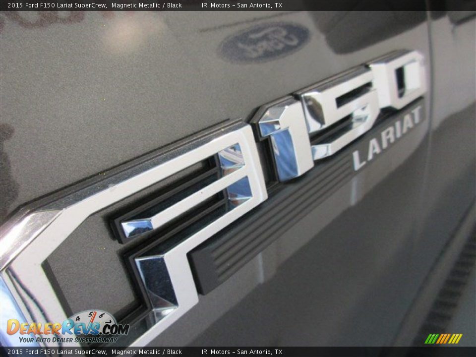 2015 Ford F150 Lariat SuperCrew Magnetic Metallic / Black Photo #4