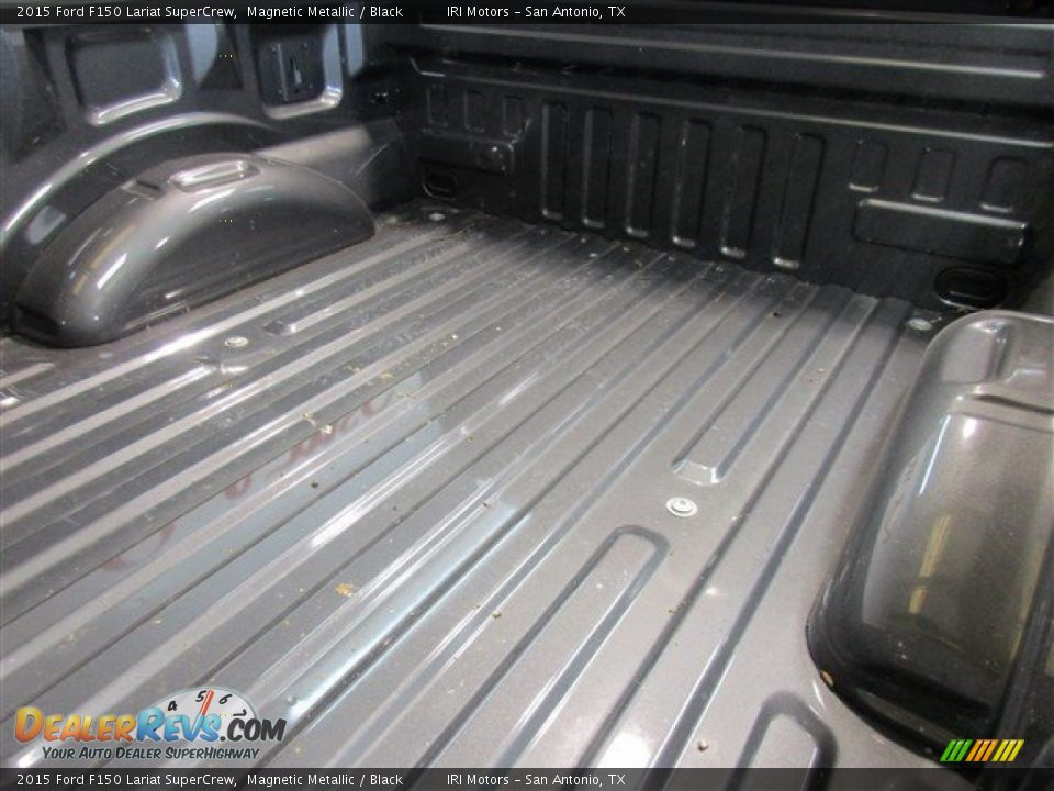 2015 Ford F150 Lariat SuperCrew Magnetic Metallic / Black Photo #7