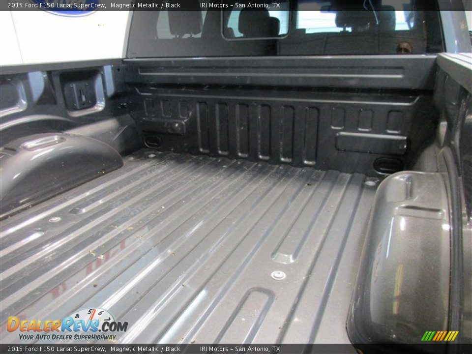 2015 Ford F150 Lariat SuperCrew Magnetic Metallic / Black Photo #10