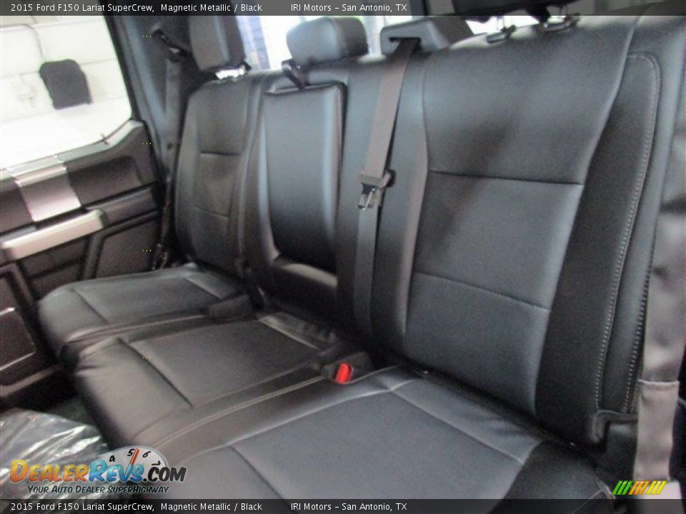 2015 Ford F150 Lariat SuperCrew Magnetic Metallic / Black Photo #12