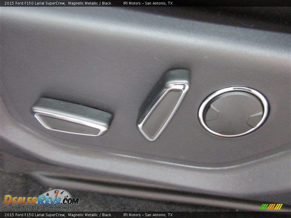 2015 Ford F150 Lariat SuperCrew Magnetic Metallic / Black Photo #15