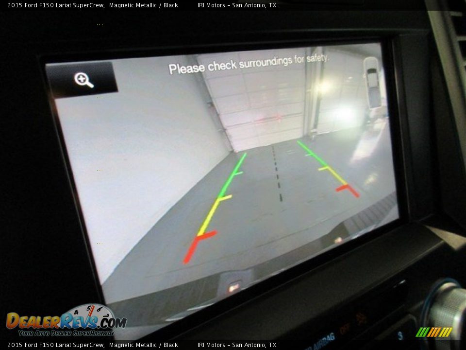 2015 Ford F150 Lariat SuperCrew Magnetic Metallic / Black Photo #17