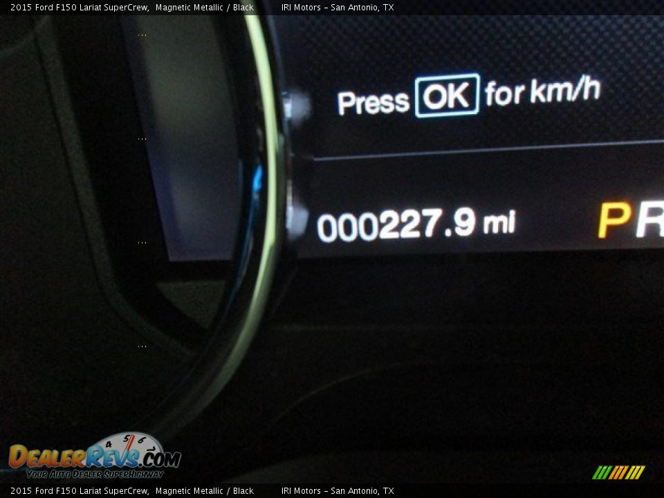 2015 Ford F150 Lariat SuperCrew Magnetic Metallic / Black Photo #18