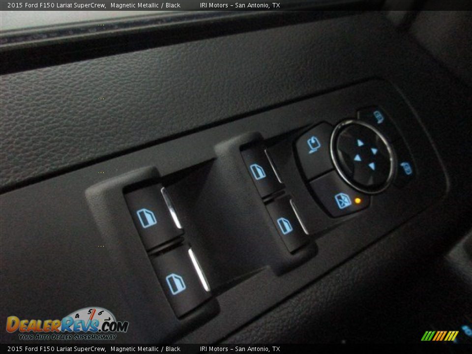 2015 Ford F150 Lariat SuperCrew Magnetic Metallic / Black Photo #21
