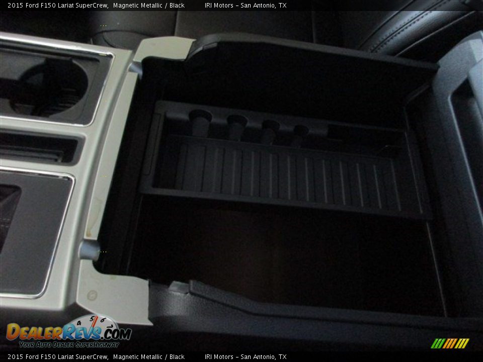2015 Ford F150 Lariat SuperCrew Magnetic Metallic / Black Photo #22