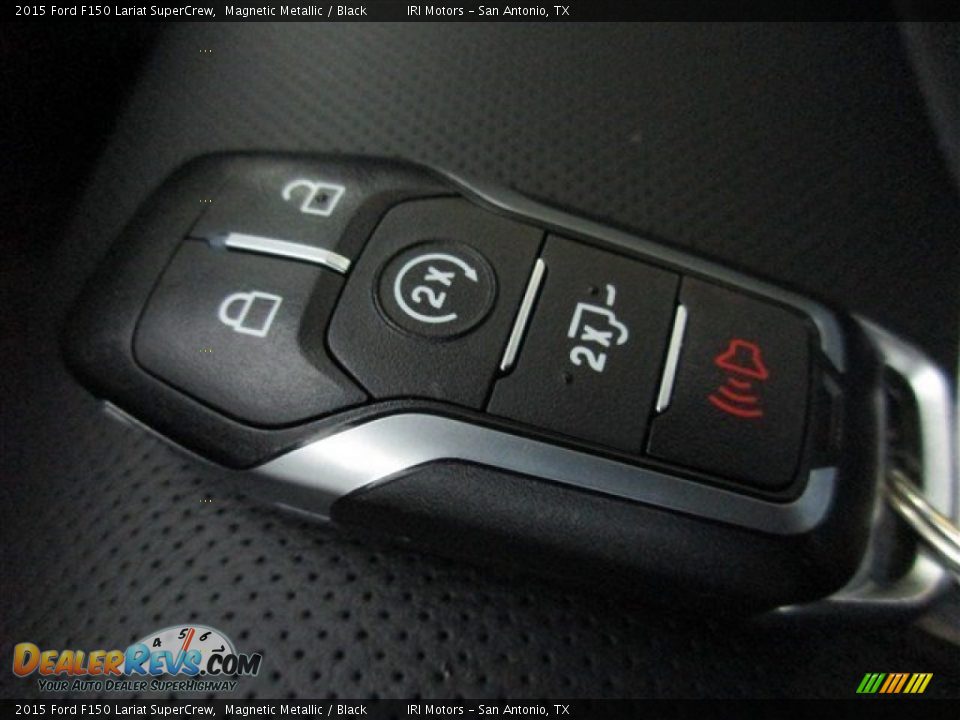 2015 Ford F150 Lariat SuperCrew Magnetic Metallic / Black Photo #23