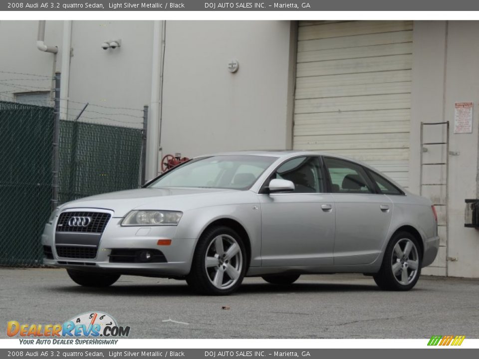 2008 Audi A6 3.2 quattro Sedan Light Silver Metallic / Black Photo #4
