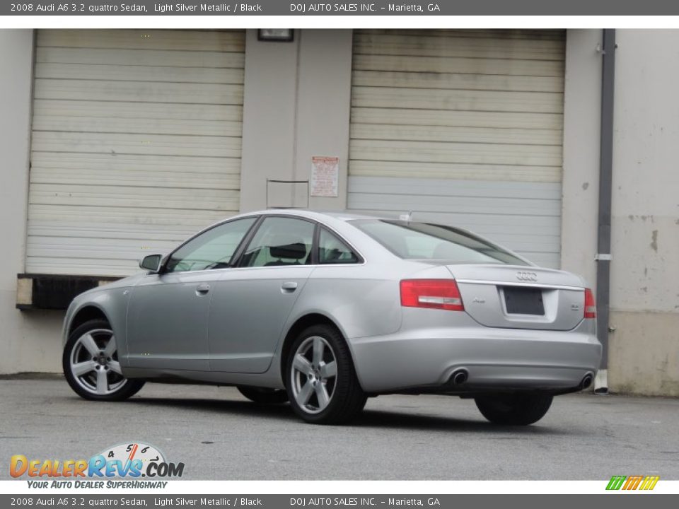 2008 Audi A6 3.2 quattro Sedan Light Silver Metallic / Black Photo #5