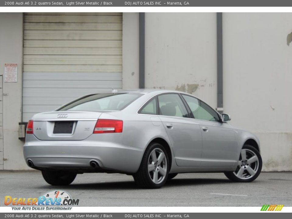 2008 Audi A6 3.2 quattro Sedan Light Silver Metallic / Black Photo #6