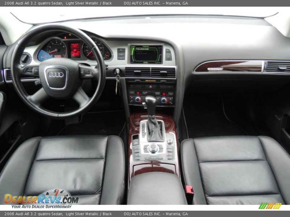 2008 Audi A6 3.2 quattro Sedan Light Silver Metallic / Black Photo #7
