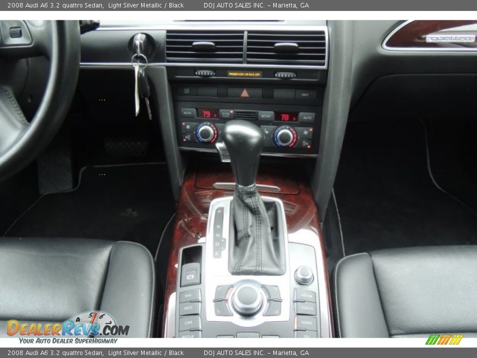 2008 Audi A6 3.2 quattro Sedan Light Silver Metallic / Black Photo #8