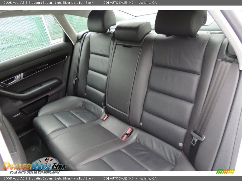 2008 Audi A6 3.2 quattro Sedan Light Silver Metallic / Black Photo #9