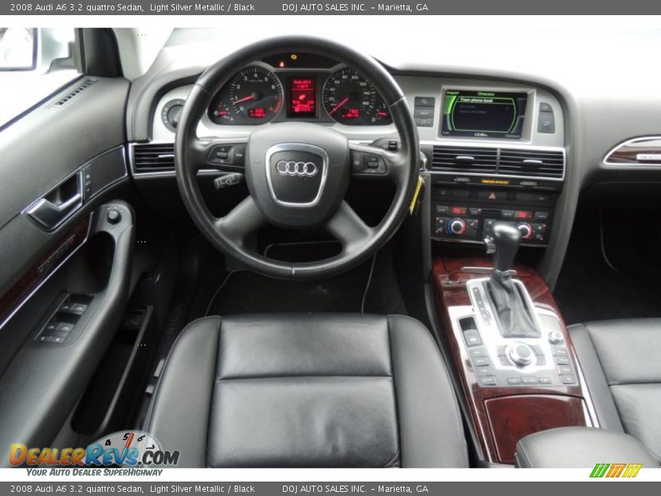 2008 Audi A6 3.2 quattro Sedan Light Silver Metallic / Black Photo #12