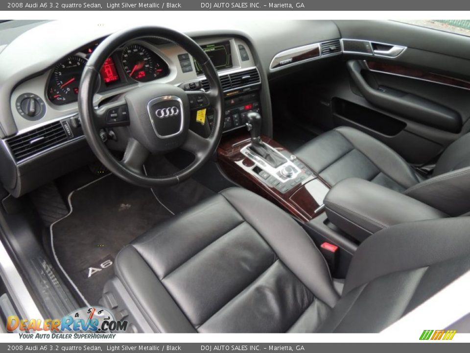 2008 Audi A6 3.2 quattro Sedan Light Silver Metallic / Black Photo #13