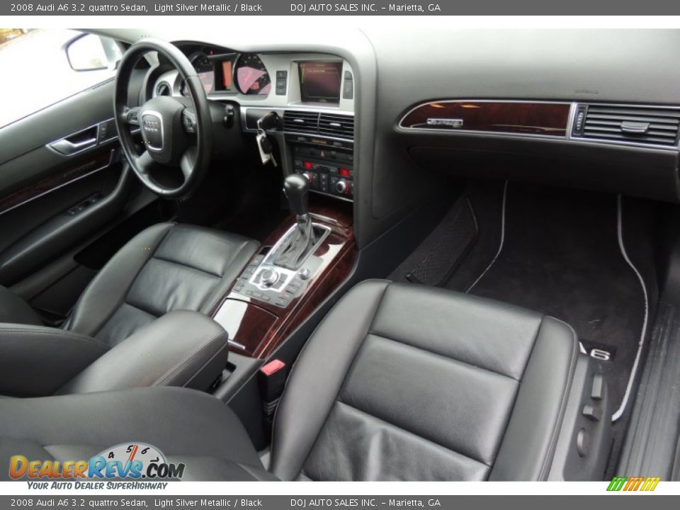 2008 Audi A6 3.2 quattro Sedan Light Silver Metallic / Black Photo #14