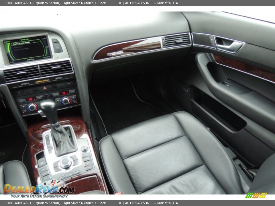 2008 Audi A6 3.2 quattro Sedan Light Silver Metallic / Black Photo #15