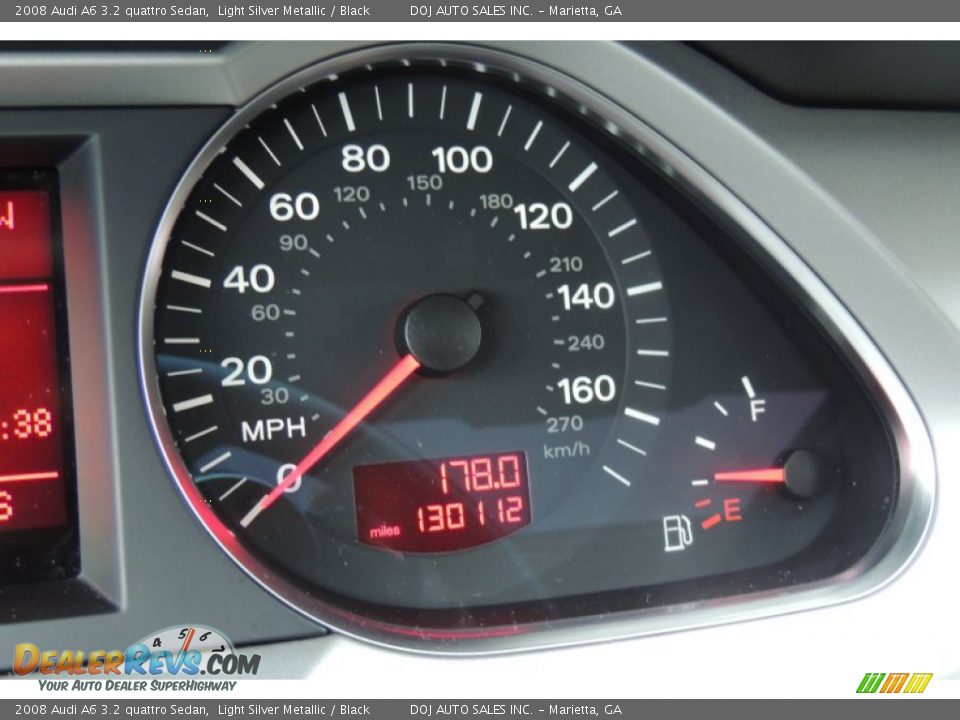 2008 Audi A6 3.2 quattro Sedan Light Silver Metallic / Black Photo #24