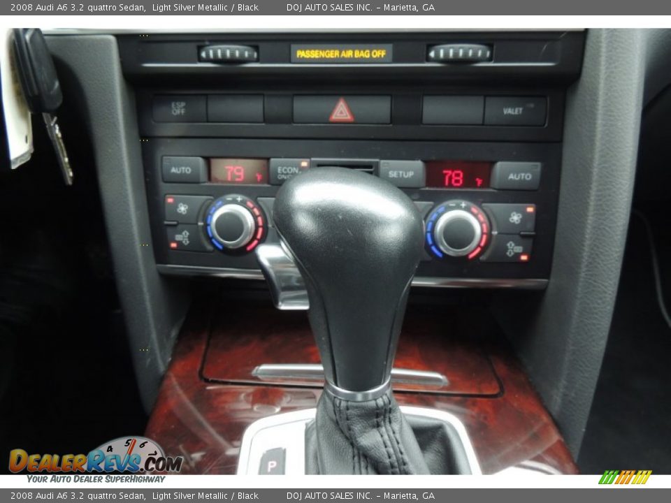 2008 Audi A6 3.2 quattro Sedan Light Silver Metallic / Black Photo #28