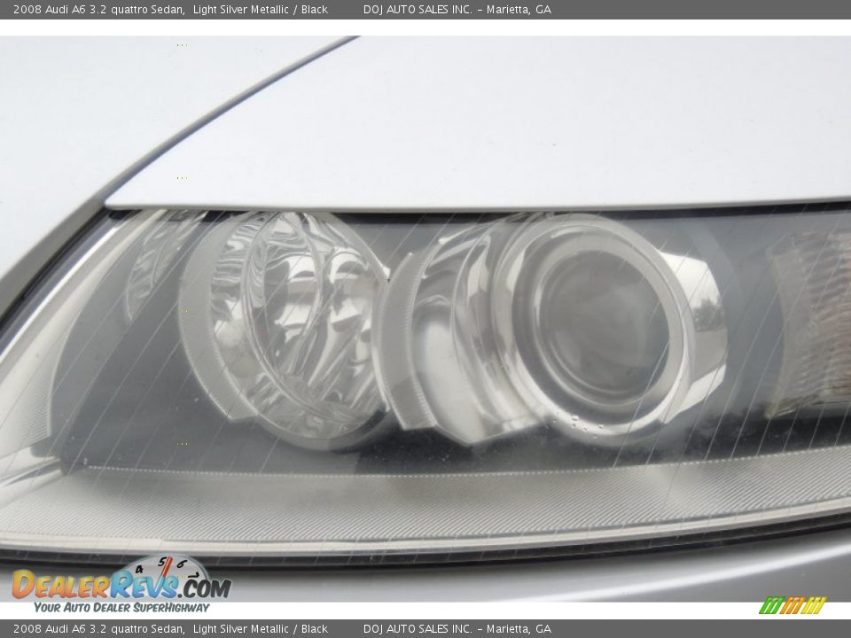 2008 Audi A6 3.2 quattro Sedan Light Silver Metallic / Black Photo #32