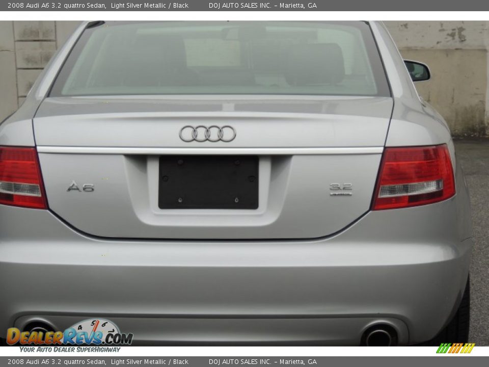 2008 Audi A6 3.2 quattro Sedan Light Silver Metallic / Black Photo #36