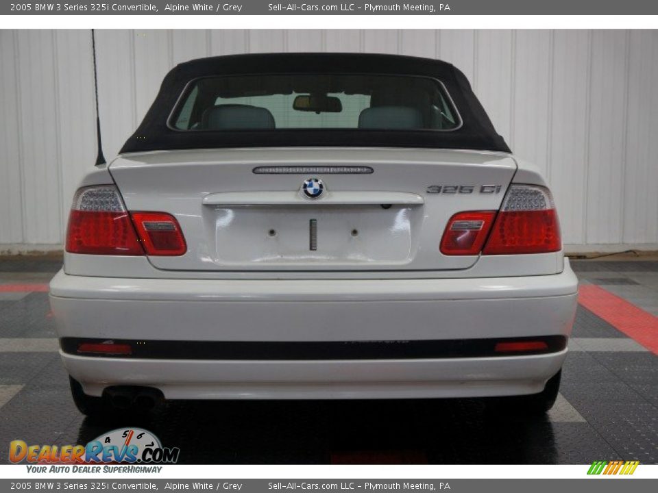 2005 BMW 3 Series 325i Convertible Alpine White / Grey Photo #9