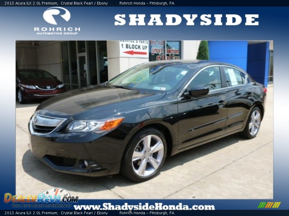 2013 Acura ILX 2.0L Premium Crystal Black Pearl / Ebony Photo #1
