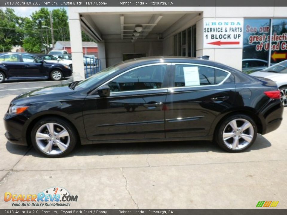 2013 Acura ILX 2.0L Premium Crystal Black Pearl / Ebony Photo #2
