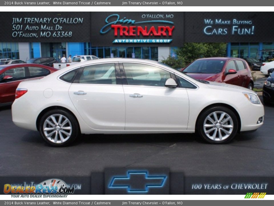 2014 Buick Verano Leather White Diamond Tricoat / Cashmere Photo #1