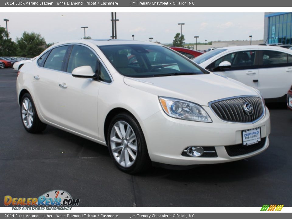 2014 Buick Verano Leather White Diamond Tricoat / Cashmere Photo #2