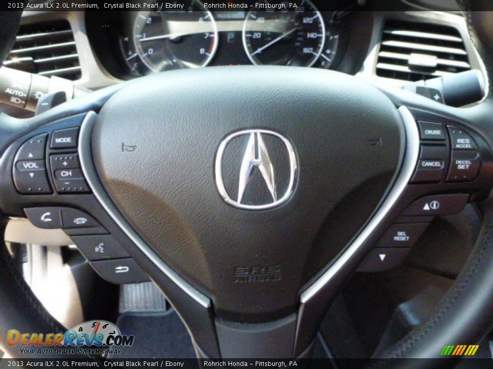 2013 Acura ILX 2.0L Premium Crystal Black Pearl / Ebony Photo #22