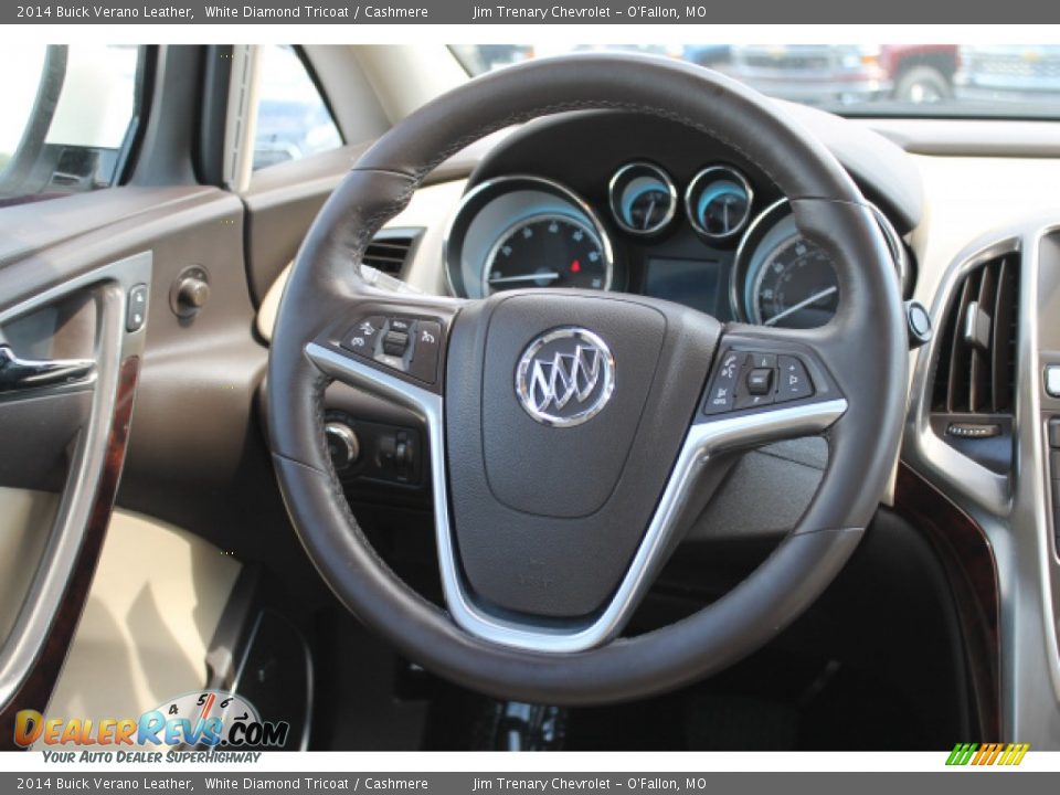 2014 Buick Verano Leather White Diamond Tricoat / Cashmere Photo #11