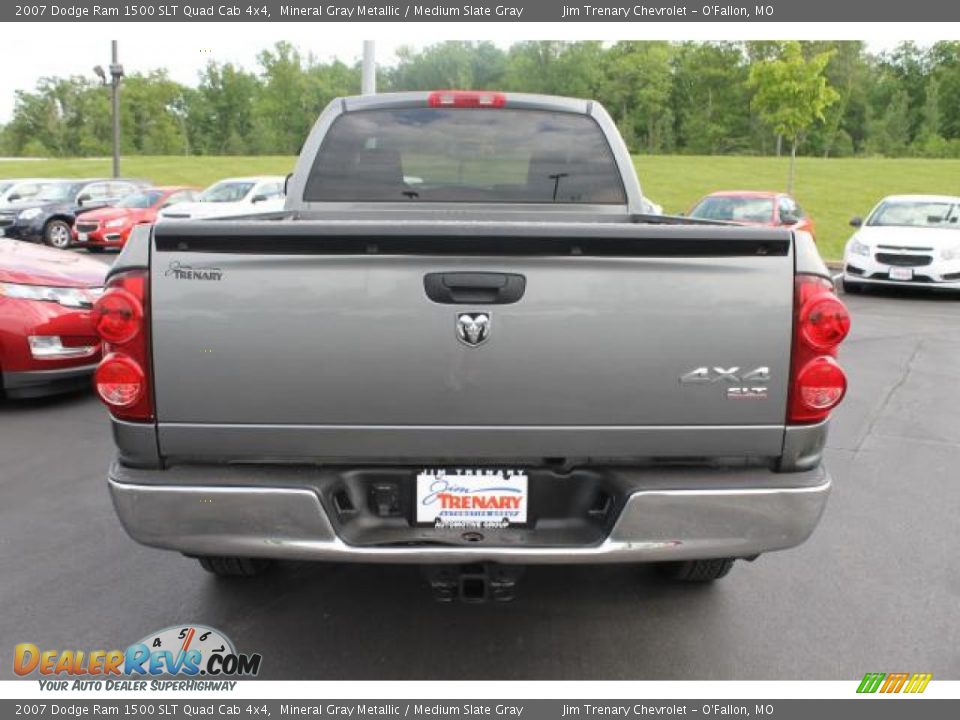 2007 Dodge Ram 1500 SLT Quad Cab 4x4 Mineral Gray Metallic / Medium Slate Gray Photo #6