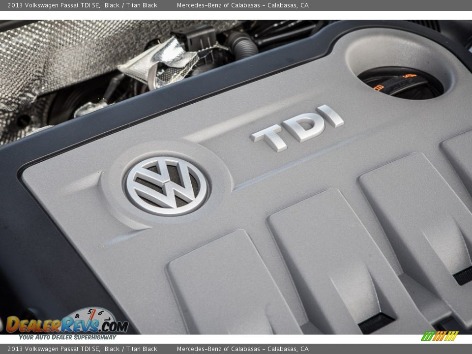 2013 Volkswagen Passat TDI SE Black / Titan Black Photo #26