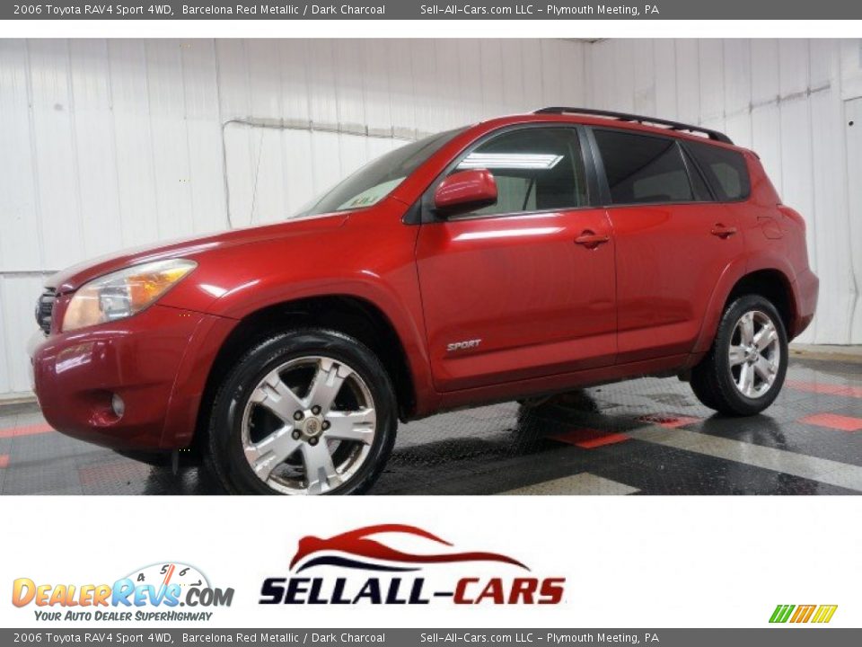 2006 Toyota RAV4 Sport 4WD Barcelona Red Metallic / Dark Charcoal Photo #1