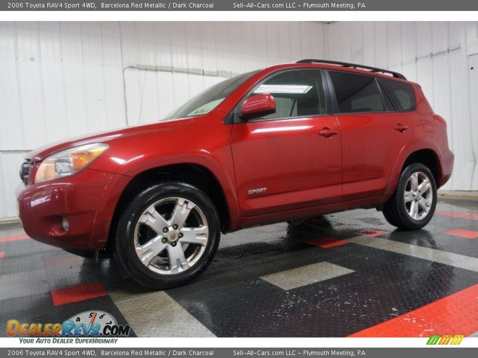 2006 Toyota RAV4 Sport 4WD Barcelona Red Metallic / Dark Charcoal Photo #2