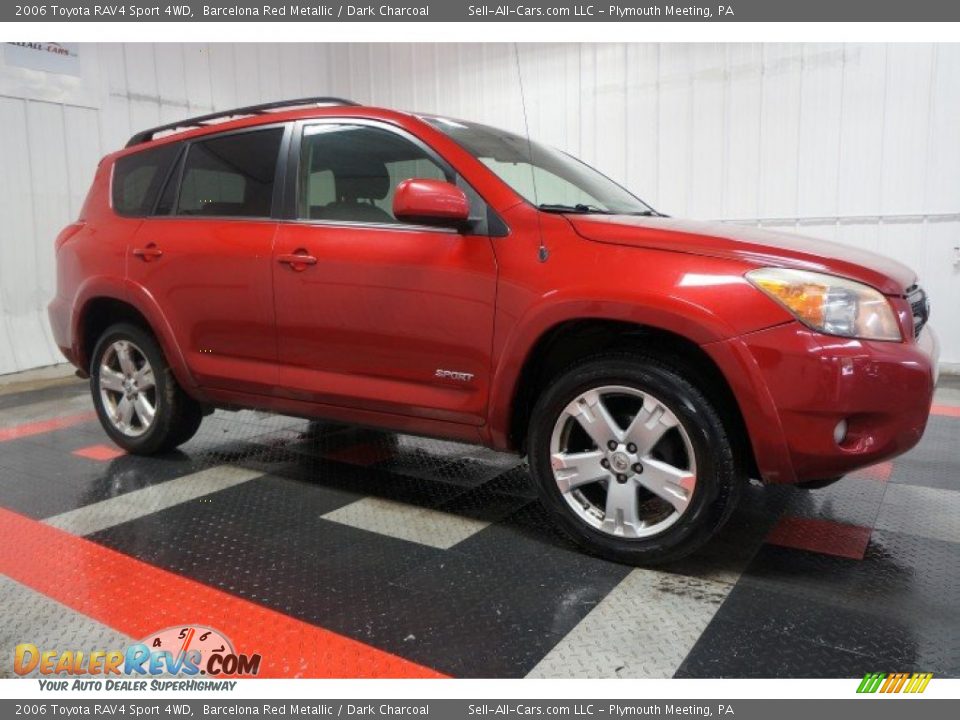 2006 Toyota RAV4 Sport 4WD Barcelona Red Metallic / Dark Charcoal Photo #6