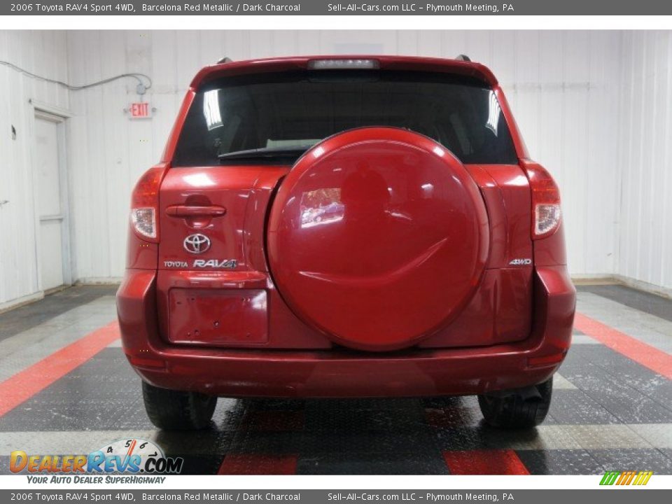 2006 Toyota RAV4 Sport 4WD Barcelona Red Metallic / Dark Charcoal Photo #9