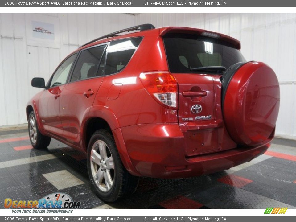 2006 Toyota RAV4 Sport 4WD Barcelona Red Metallic / Dark Charcoal Photo #10